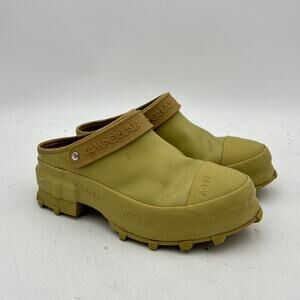 CamperLab Khaki Traktori Loafer Clogs Women's 36 Boho Twee Rare